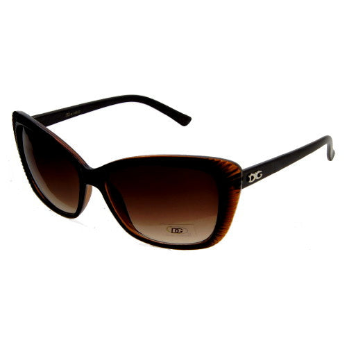 DG Sunglasses Women Cat Eye DG26822 - Brown