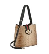 Fashion Croco Bee Stripe Hobo handbag by hfstylish