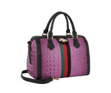 Fashion Croco Satchel with bee and Stripe by hfstylish