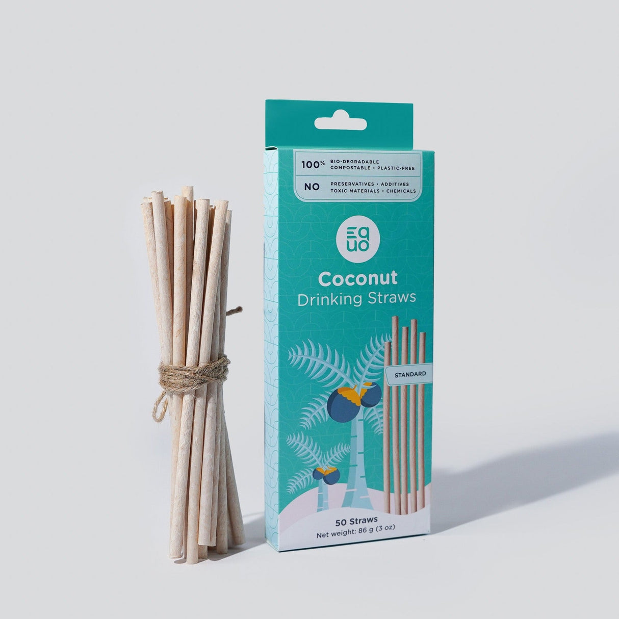 Coconut Drinking Straws by EQUO