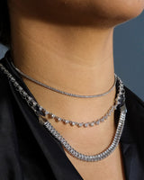 Sarai CZ & Chain Tennis Necklace by Sterling Forever