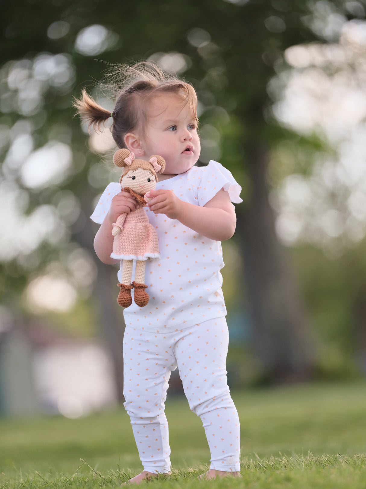 Organic Cotton Ashley Ruffled Tee - Star by Little Moy