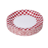 Picnic Themed 9" Disposable Round Paper Plates 100 Pack by Hammont