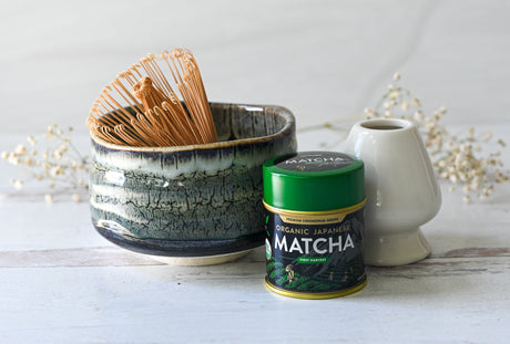 Grey Tenmoku Matcha Set by Aprika Life