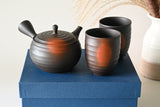 Japanese Green Tea Set - Teapot with Filters (270ml) and Two Cups by Aprika Life