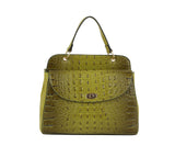 Fashion Croco and Plain Double Satchel with Wallet by hfstylish