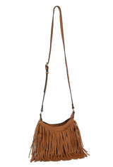 Whipstitching detail fringe crossbody by hfstylish