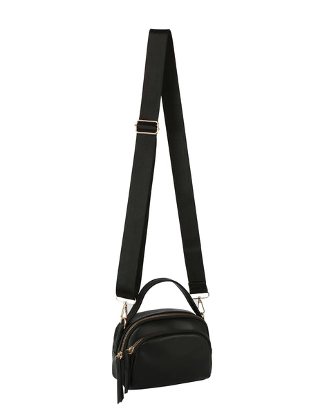 Double zip top handle camera crossbody by hfstylish