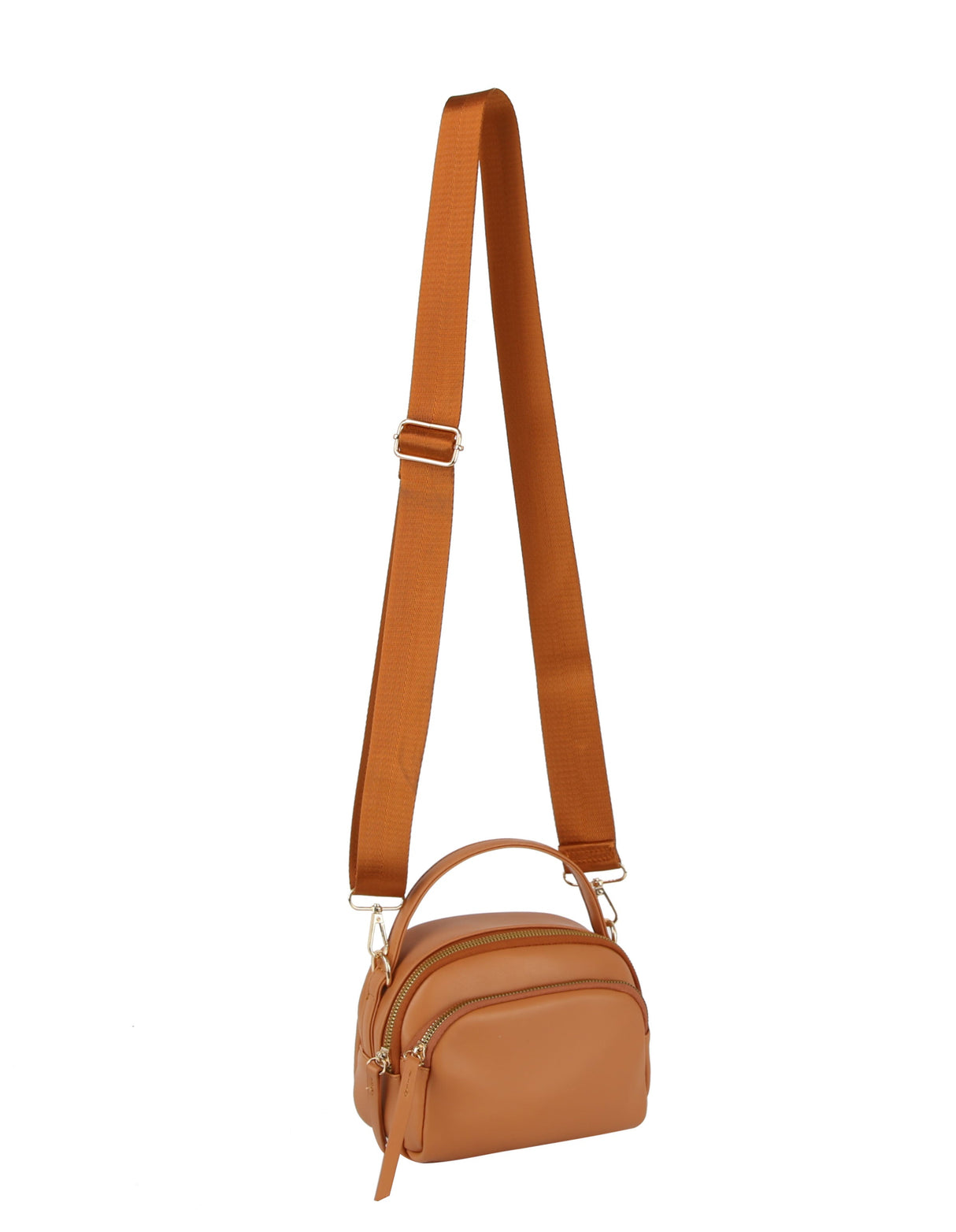 Double zip top handle camera crossbody by hfstylish