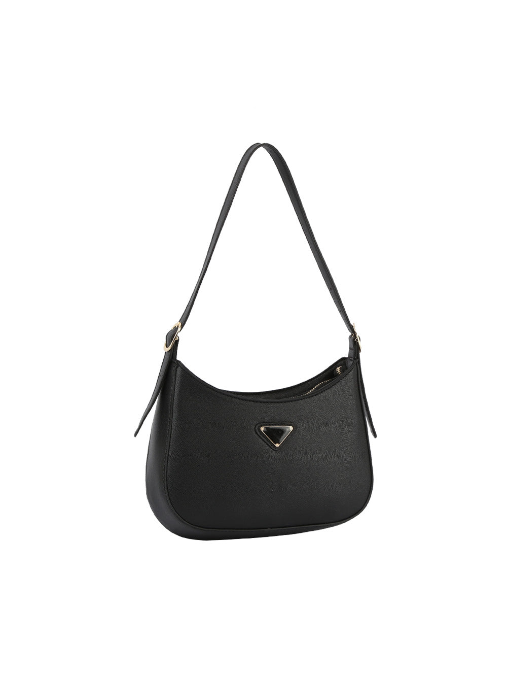 Structured half moon shoulder bag by hfstylish