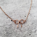 Dainty Bow Necklace by Salt and Sparkle