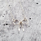 Dainty Bow Necklace by Salt and Sparkle