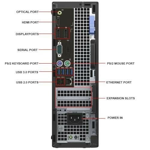 Dell Optiplex 7040 SFF Desktop PC- 6th Gen 3.3GHz Intel Quad Core i5, 8GB-24GB RAM, Hard Drive or Solid State Drive, Win 10 PRO by Computers 4 Less