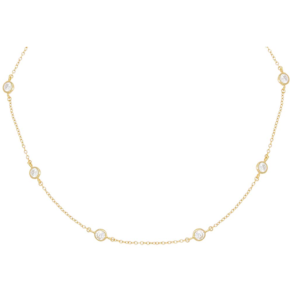 Diamond By The Yard Choker by By Adina Eden