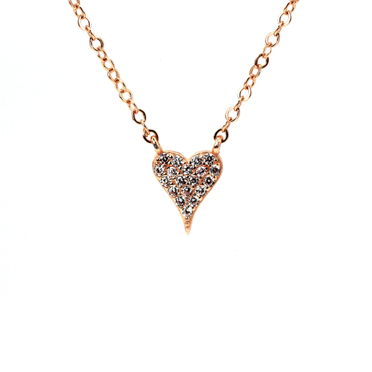 14k Diamond Heart Necklace by VicStoneNYC Fine Jewelry