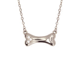 Sterling Silver Dog Bone Necklace by VicStoneNYC Fine Jewelry