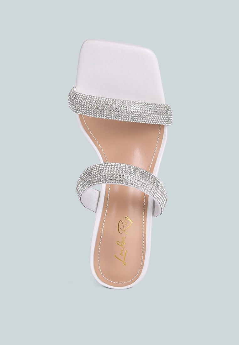 dolls rhinestone embellished slip on sandals by London Rag