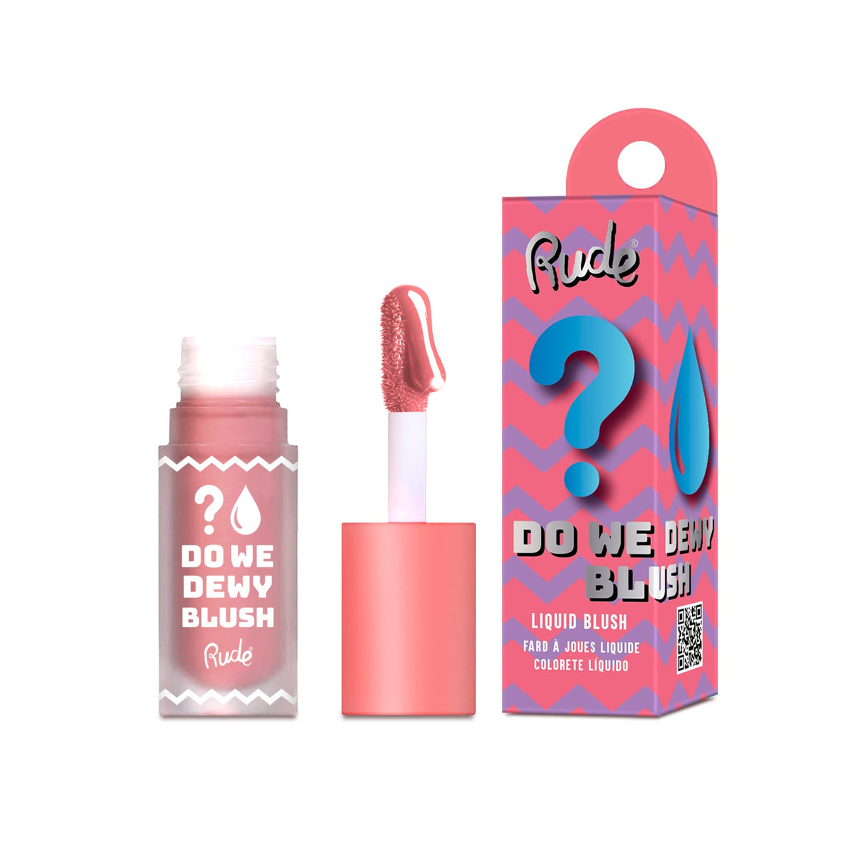 RUDE Do We Dewy Liquid Blush - Peachy Pink