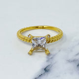 Braided Single Stone Ring by Ellisonyoung.com