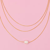 Layered Freshwater Pearl Pendant Necklace by Ellisonyoung.com