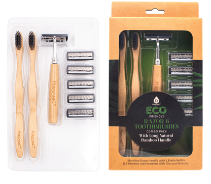 Eco Friendly Razor & Toothbrushes Combo Pack by Pursonic