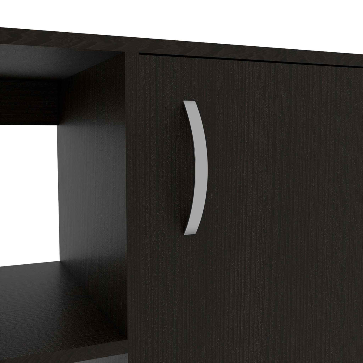 Dallas L-Shaped Home Office Desk, Two Shelves, One Drawer by FM FURNITURE