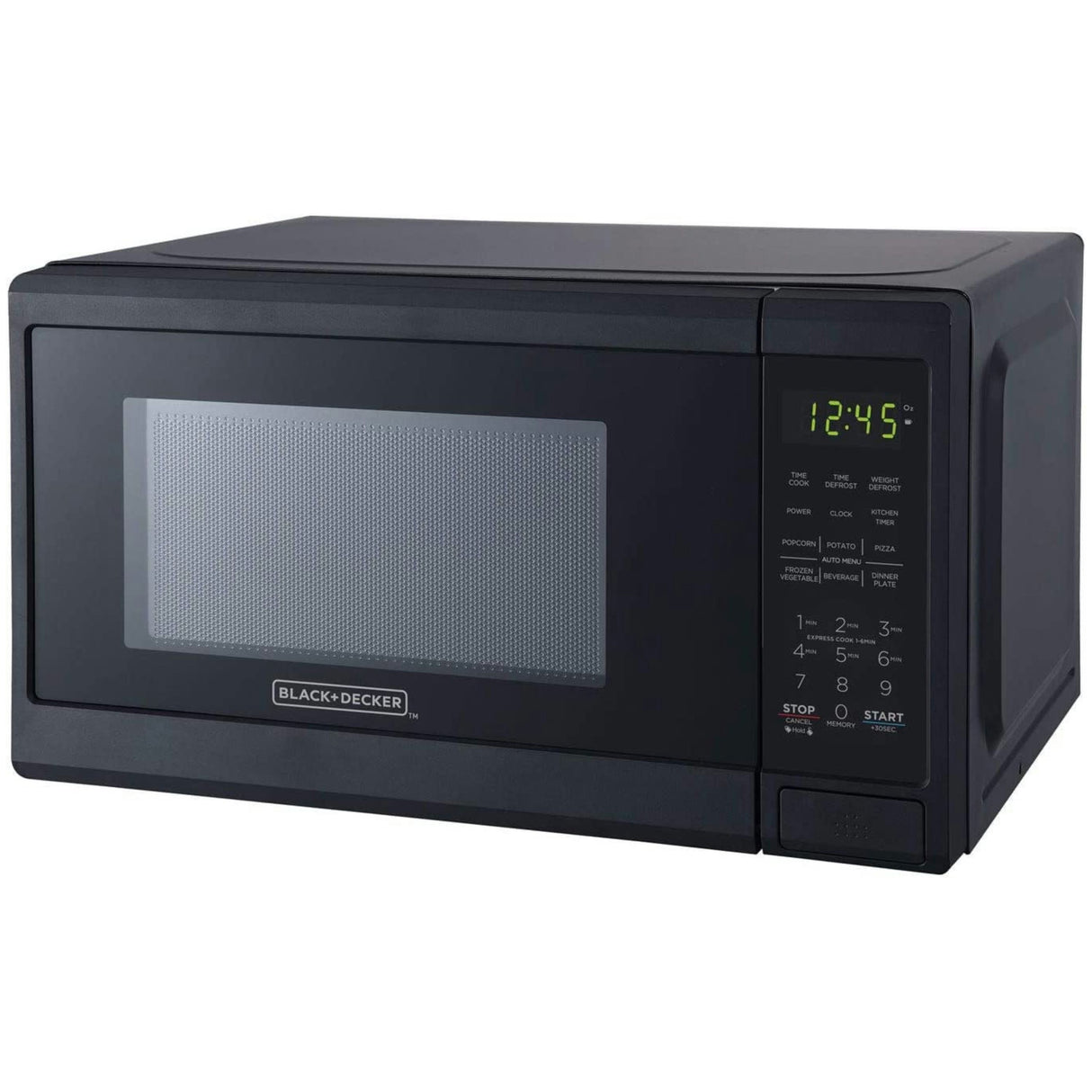 Black & Decker .7 Cubic Foot 700-Watt Digital Microwave Oven - Black - 0.7 cubic ft