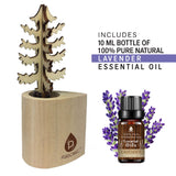 3D Wooden Standard Tree Reed Diffuser with Lavender Essential Oil by Pursonic