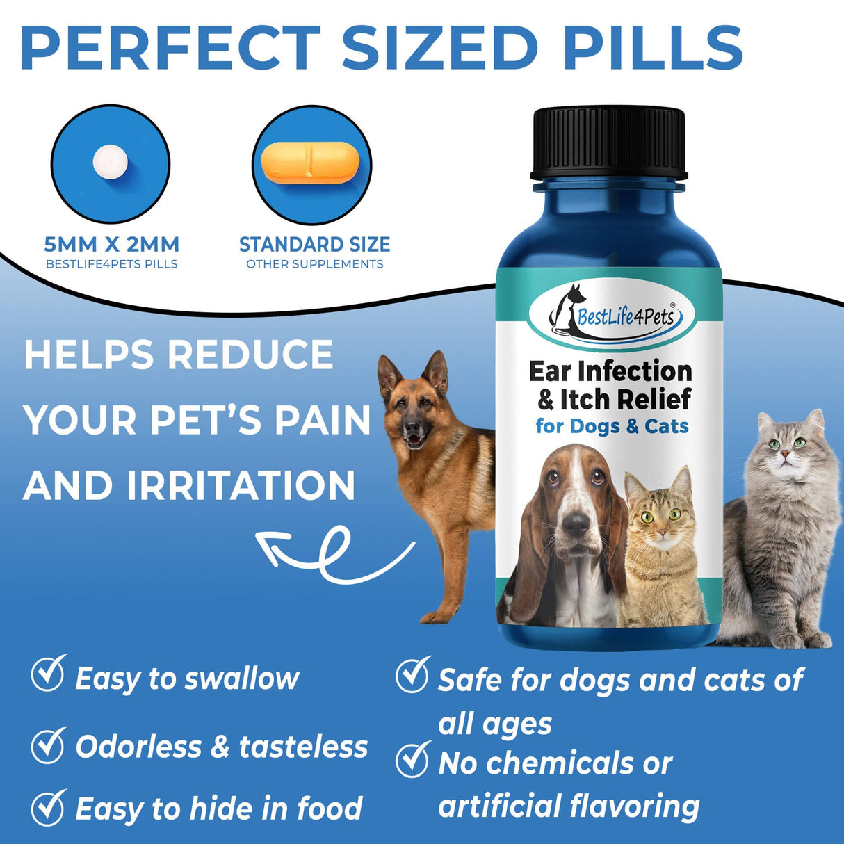 Ear Infection & Itch Relief Treatment for Dogs and Cats by BestLife4Pets