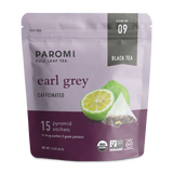 Organic Earl Grey Black Tea, Full Leaf, in Pyramid Tea Bags by Paromi Tea