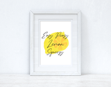 Easy Peasy Lemon Squeezy Summer Seasonal Wall Home Decor Print by WinsterCreations™ Official Store