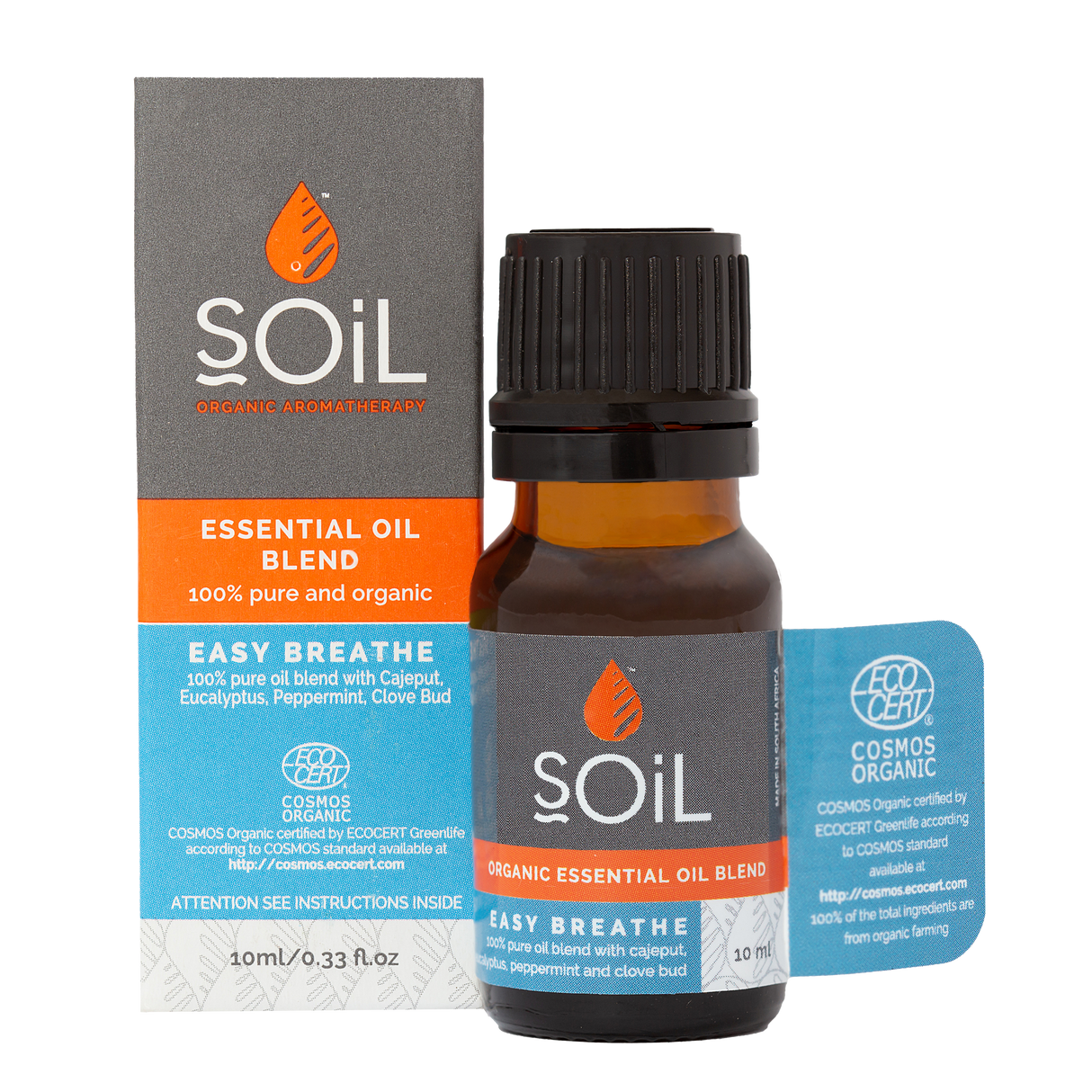 Easy Breathe - Organic Essential Oil Blend by SOiL Organic Aromatherapy and Skincare