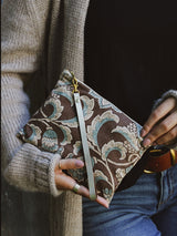 Egyptian Lotus Moleskin Purse by Ash & Rose