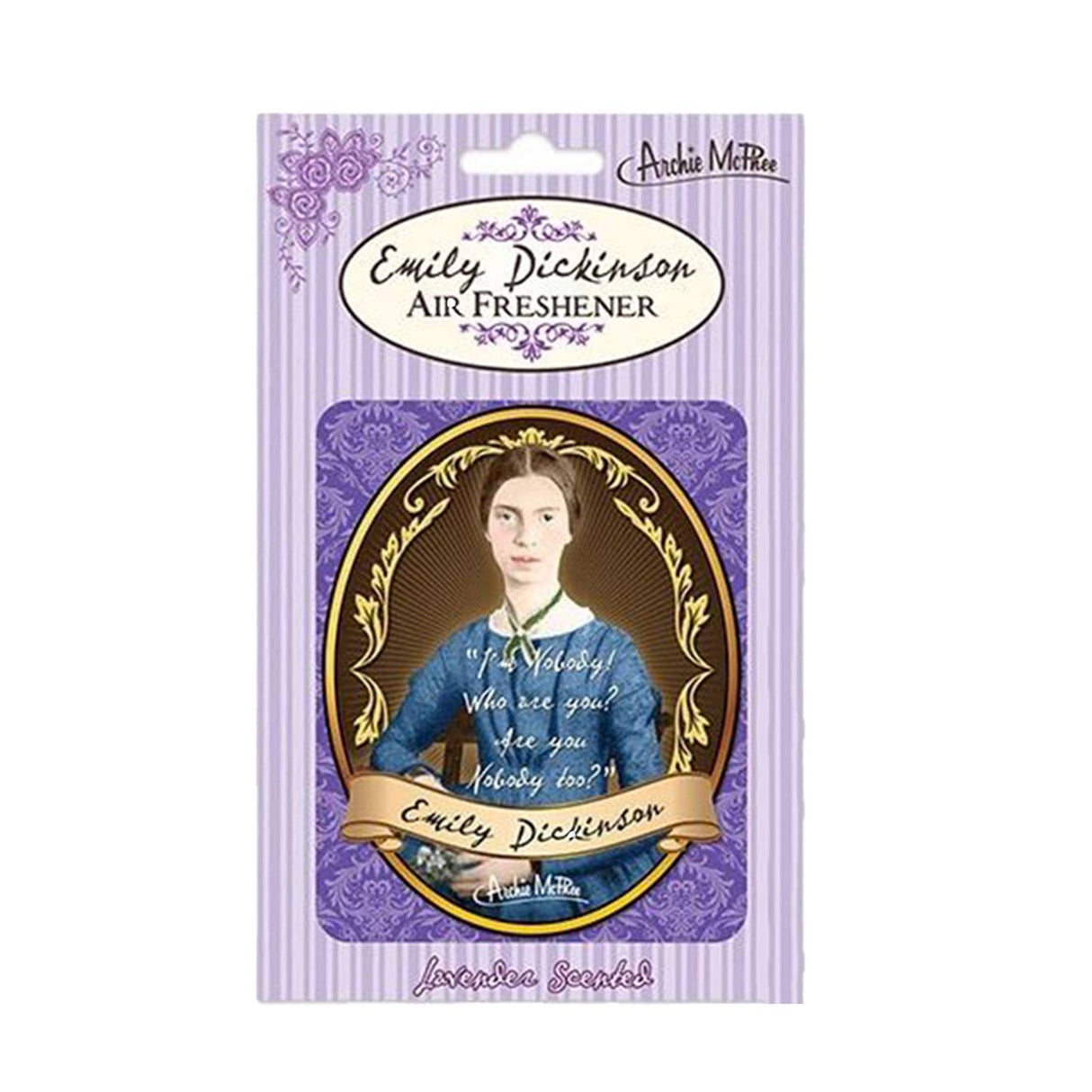 Emily Dickinson Air Freshener in Lavender Scent by The Bullish Store