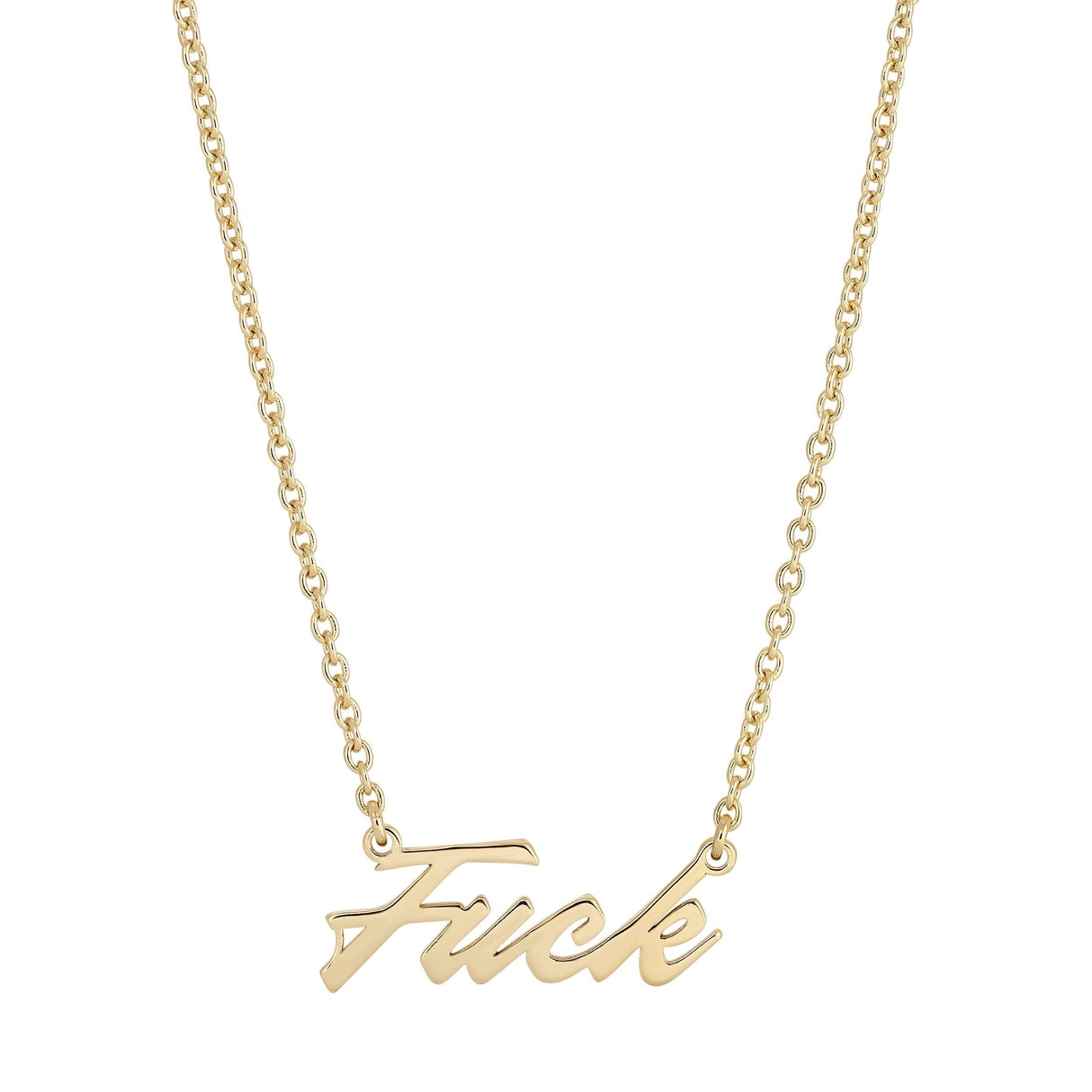 F*** Necklace by eklexic jewelry