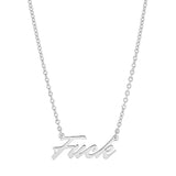 F*** Necklace by eklexic jewelry