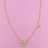 Double Shine Butterfly  Necklace by Ellisonyoung.com