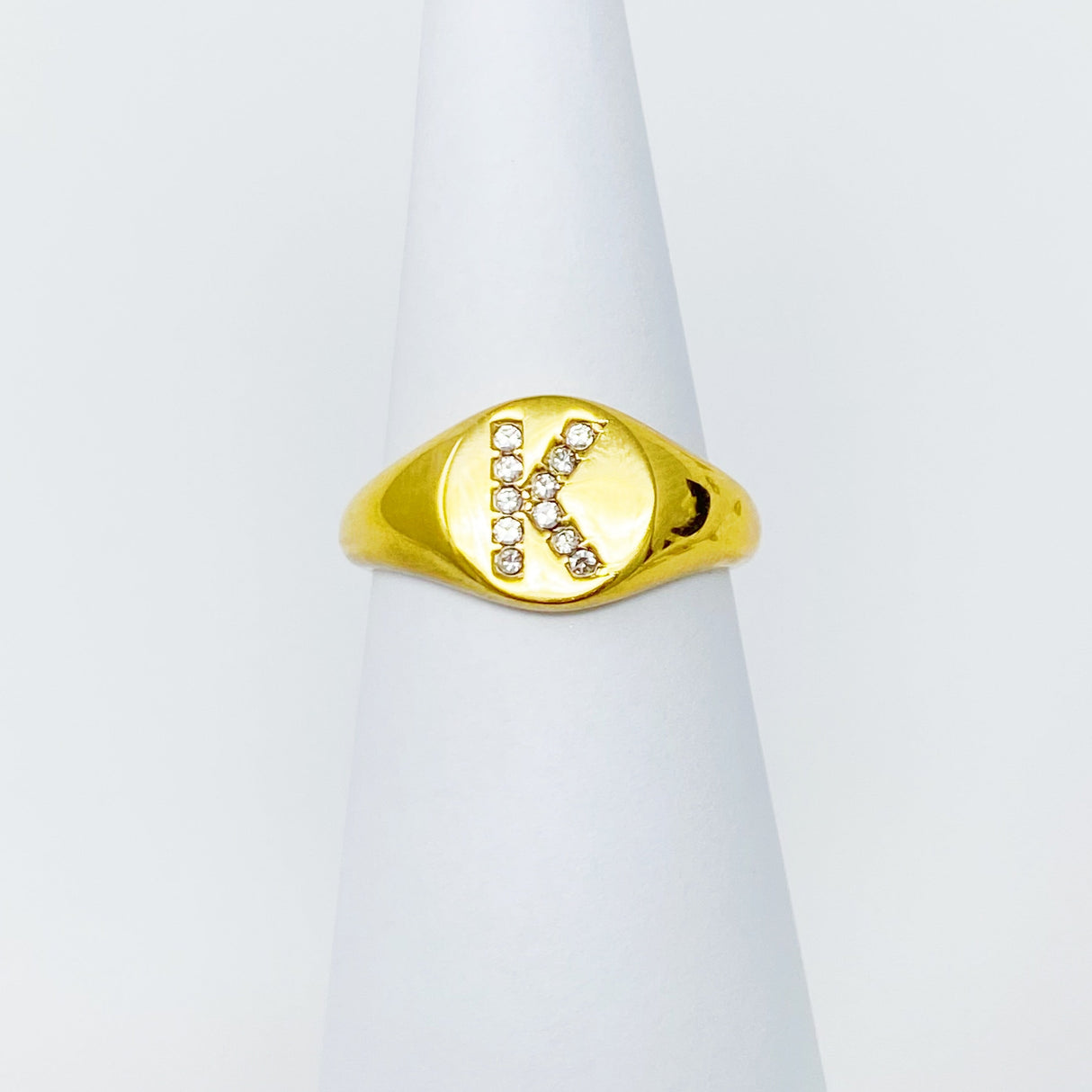 Shine Me Initial Ring by Ellisonyoung.com