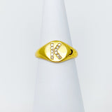 Shine Me Initial Ring by Ellisonyoung.com