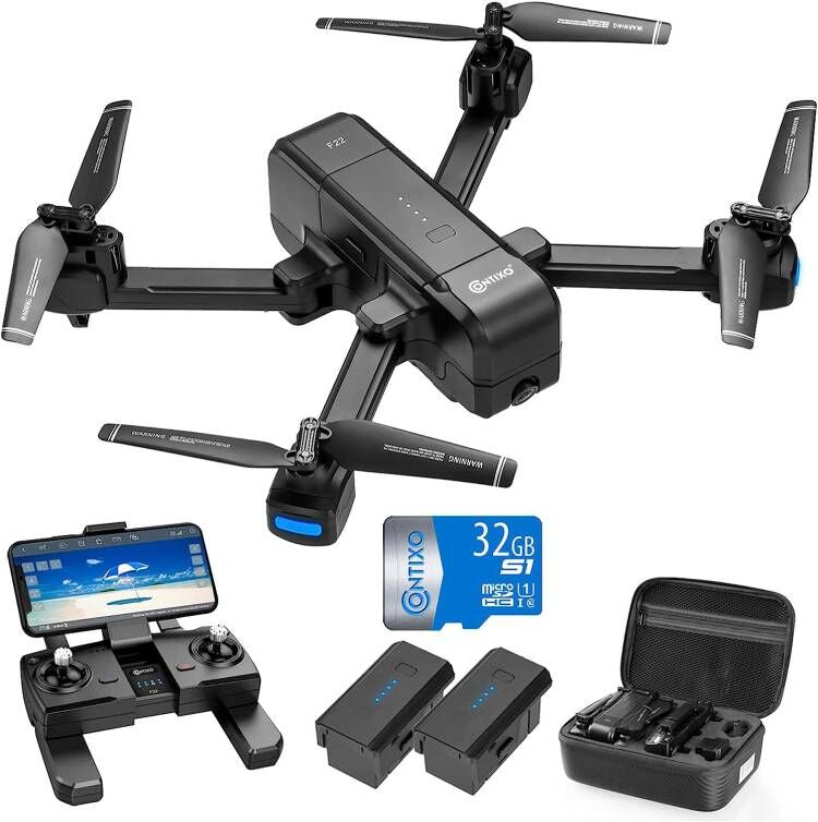 Contixo F35 Plus GPS Drone with 4K UHD Camera - Extra Battery by Contixo