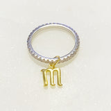 Dangle Initial Ring by Ellisonyoung.com