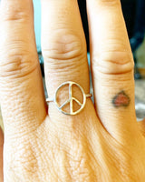 Peace Sign Ring by Jennifer Cervelli Jewelry