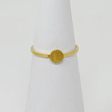 Tiny Initial Ring by Ellisonyoung.com