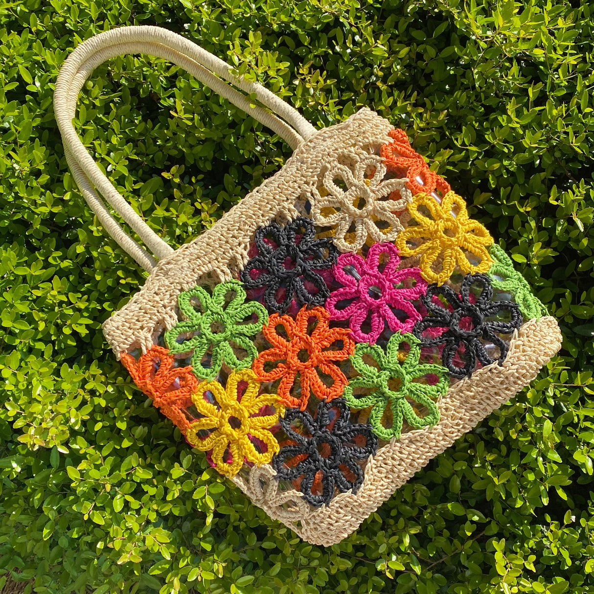 Hand Made Flower Power Tote by Ellisonyoung.com