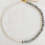 So Fresh Pearl And Porcelain Choker Necklace by Ellisonyoung.com