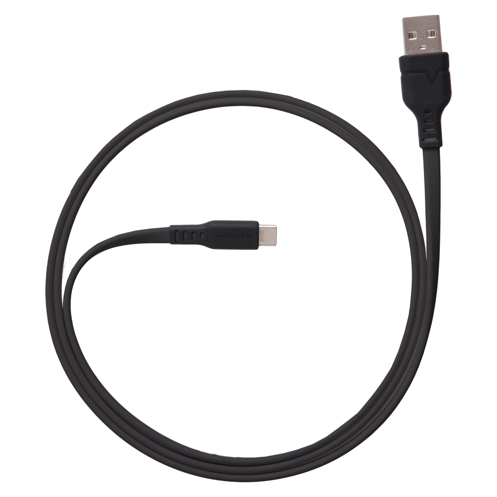 Ventev Chargesync Flat USB A to USB C Cable 3.3ft by Ventev