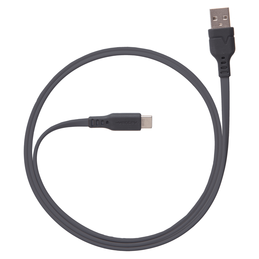 Ventev Chargesync Flat USB A to USB C Cable 3.3ft by Ventev