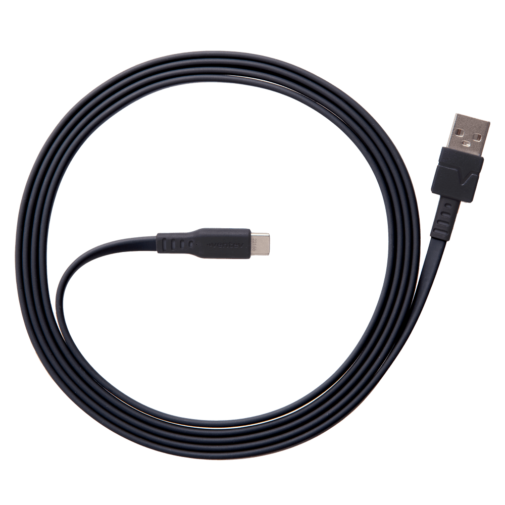 Ventev Chargesync Flat USB A to USB C Cable 6ft by Ventev