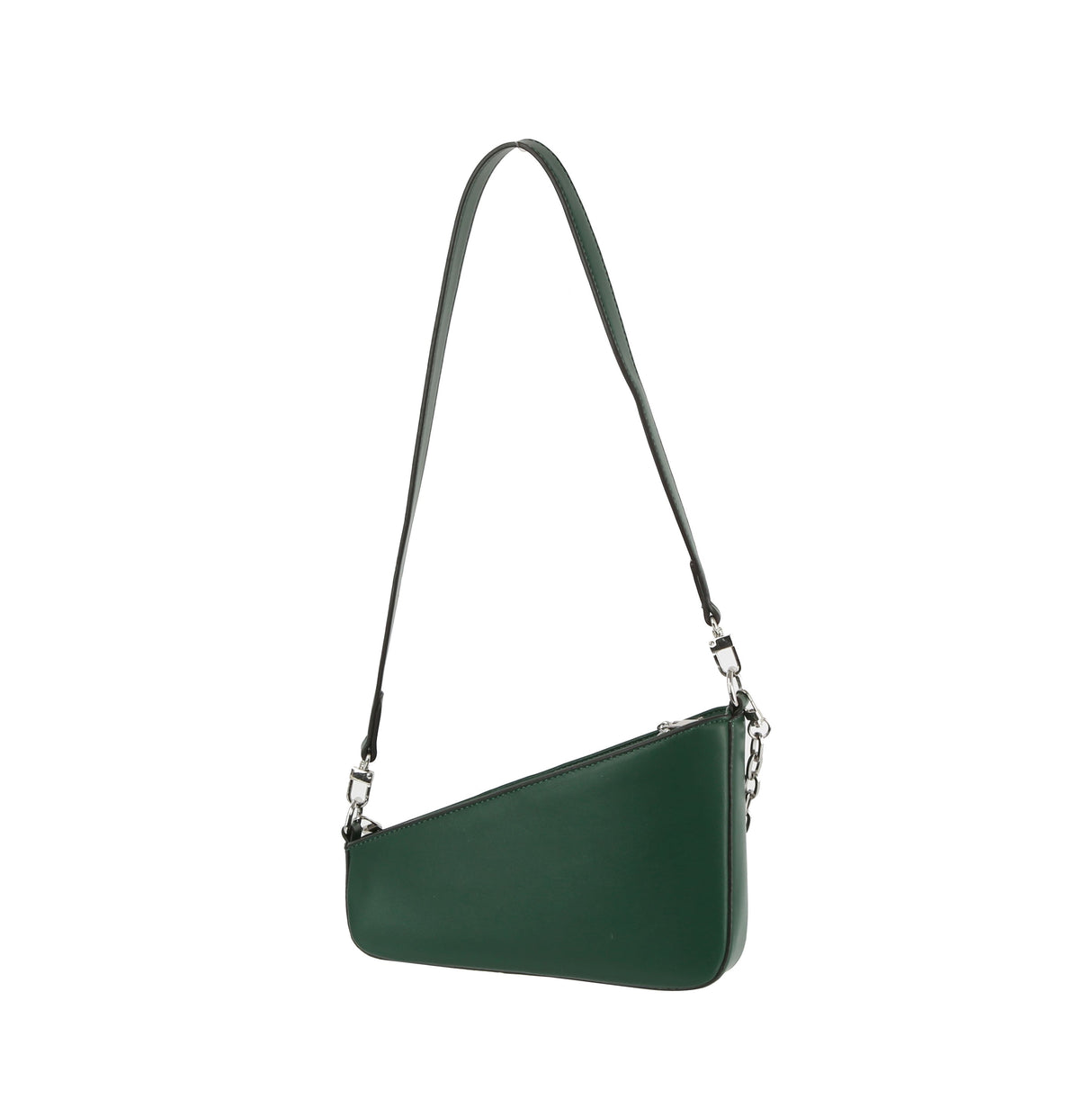 Oblique Shoulder Bag With Chain by hfstylish