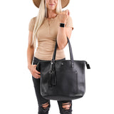 Zippered Deluxe Lifetime Tote by Lifetime Leather Co